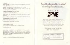 Dream Zone Inner Cover