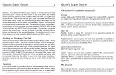 Gazza's Super Soccer Inner Cover