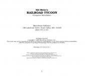 Railroad Tycoon Inner Cover