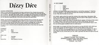 Dizzy Dice Inner Cover