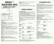 Sega Master Mix Inner Cover