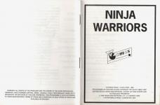 Ninja Warriors Inner Cover