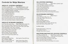 Ninja Warriors Inner Cover