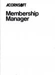 Membership Manager Inner Cover