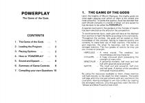 Powerplay: The Game Of The Gods Inner Cover