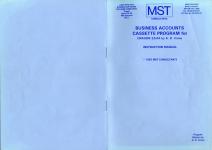 MST Business Accounts Inner Cover