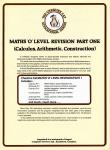 Maths 'O' Level Revision Part 1 Inner Cover