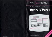 Henry IV Part 1 Inner Cover