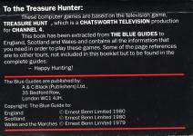 Treasure Hunt Inner Cover