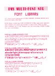 Multi-Font NTQ Font Library Disk: Fancy Fonts Inner Cover