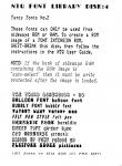 Multi-Font NTQ Font Library Disk: Fancy Fonts Inner Cover