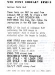 Multi-Font NTQ Font Library Disk: Serious Fonts Inner Cover