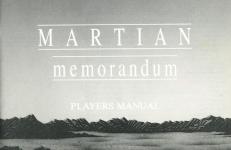 Martian Memorandum Inner Cover