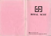 Royal Scot Inner Cover