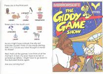 The Giddy Game Show Inner Cover