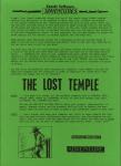 The Lost Temple Inner Cover