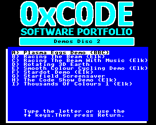 0xc0de Demos Disc 2