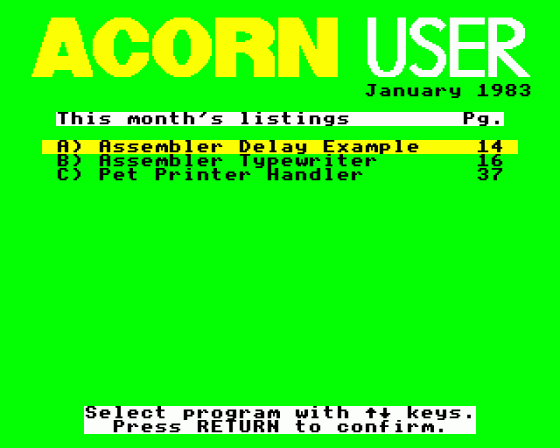 Acorn User #006 (01.1983)