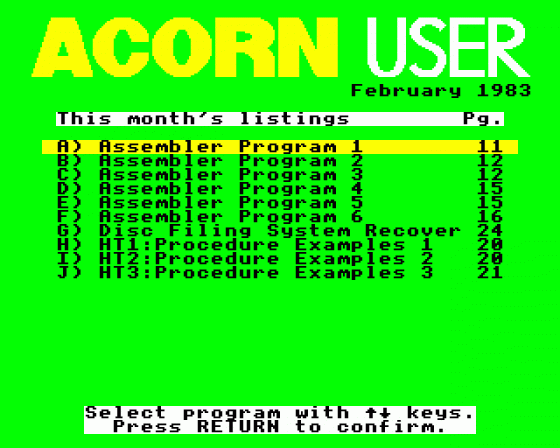 Acorn User #007 (02.1983)