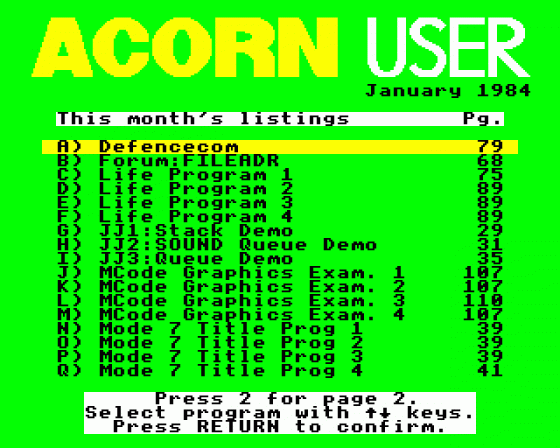 Acorn User #018 (01.1984)