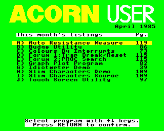 Acorn User #033 (04.1985)