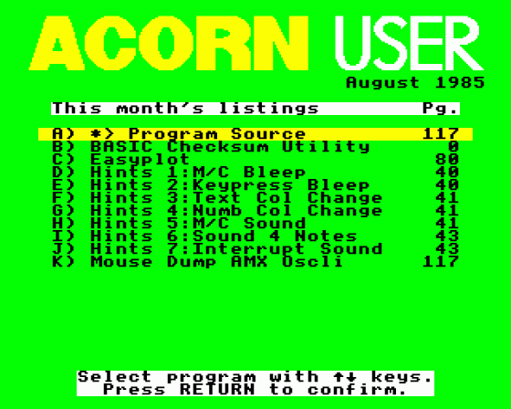 Acorn User #037 (08.1985)