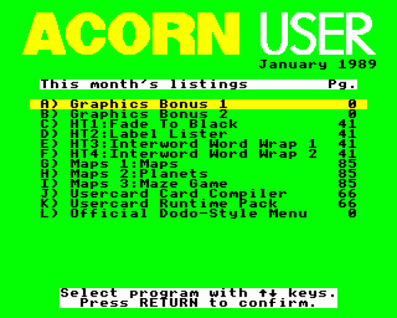 Acorn User #078 (01.1989)