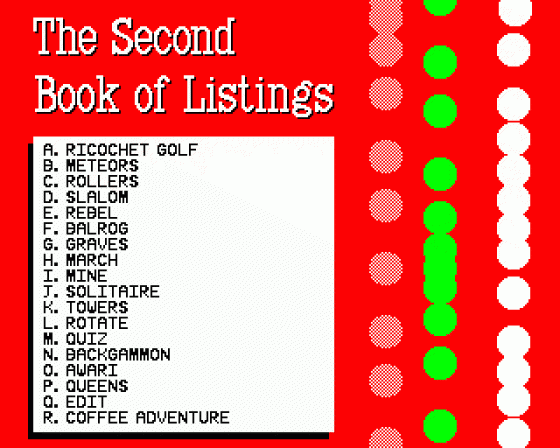 The Second Book Of Listings