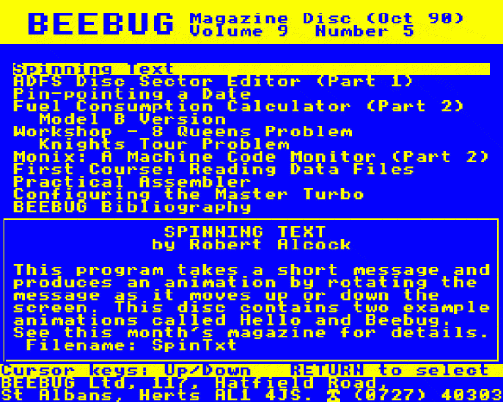 Beebug Volume 9 Number 5