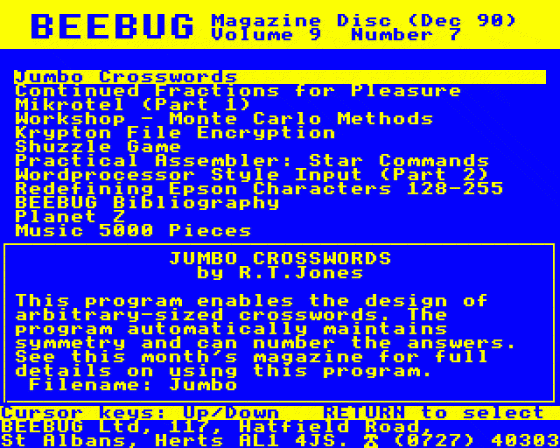 Beebug Volume 9 Number 7