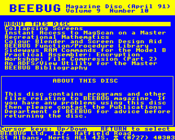 Beebug Volume 9 Number 10