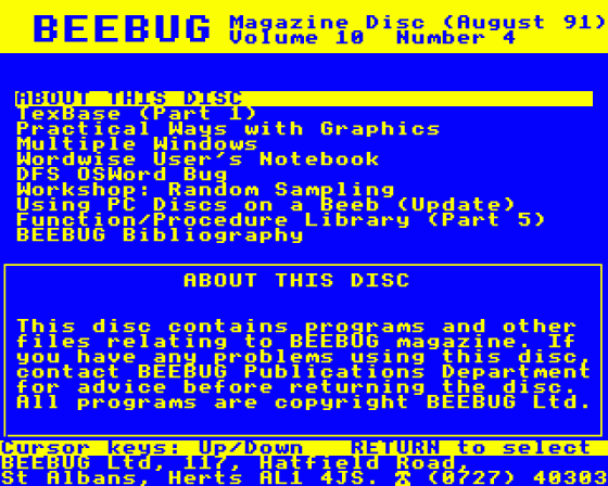 Beebug Volume 10 Number 4