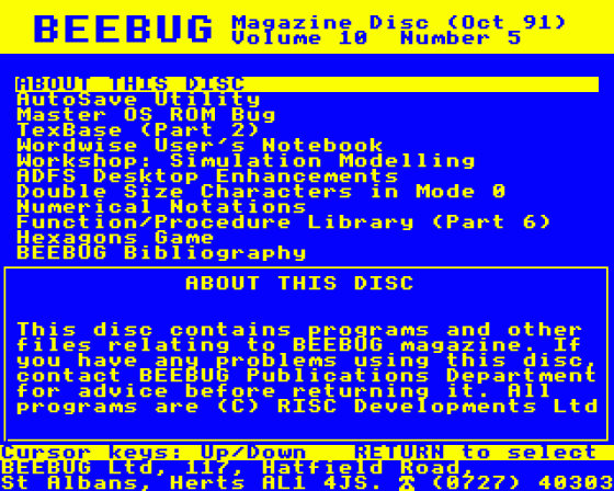 Beebug Volume 10 Number 5