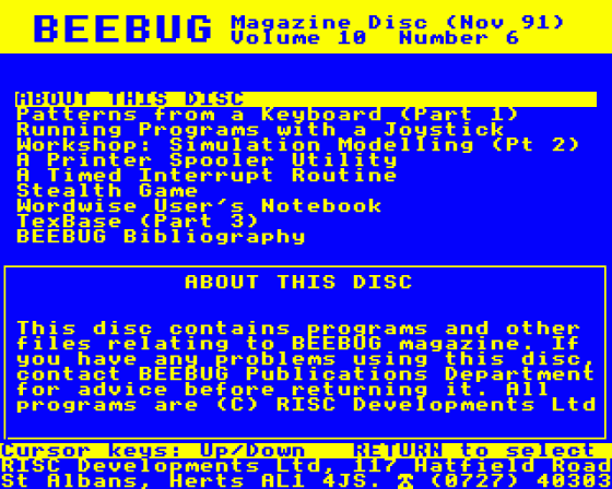 Beebug Volume 10 Number 6