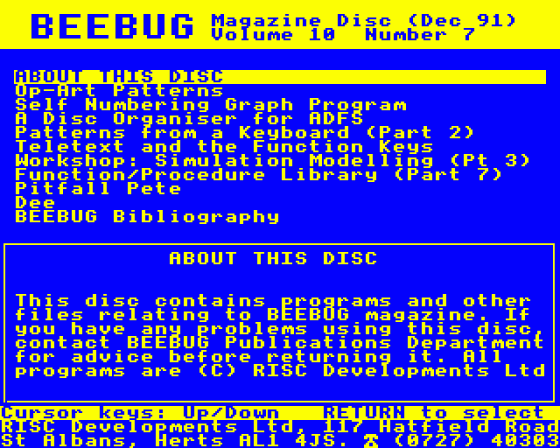 Beebug Volume 10 Number 7