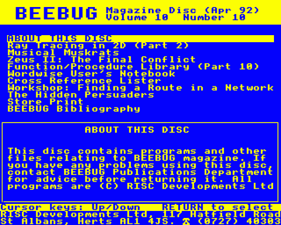 Beebug Volume 10 Number 10