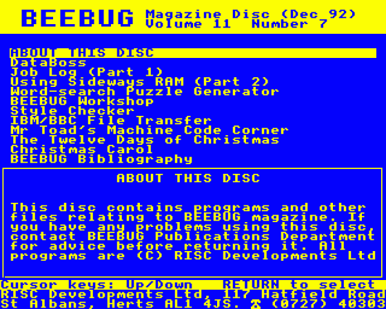 Beebug Volume 11 Number 7