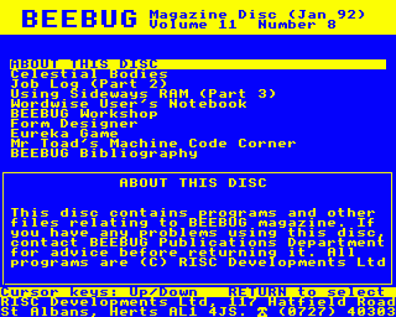 Beebug Volume 11 Number 8