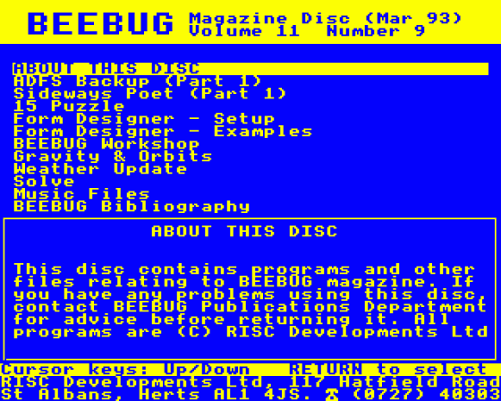 Beebug Volume 11 Number 9