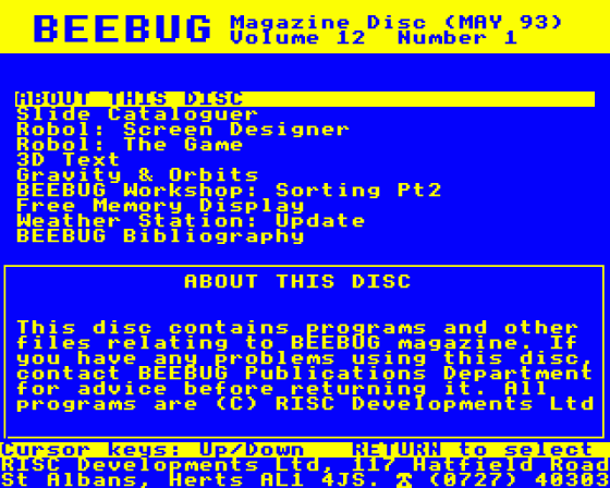 Beebug Volume 12 Number 1