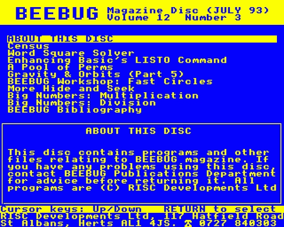 Beebug Volume 12 Number 3