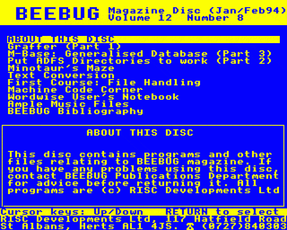 Beebug Volume 12 Number 8