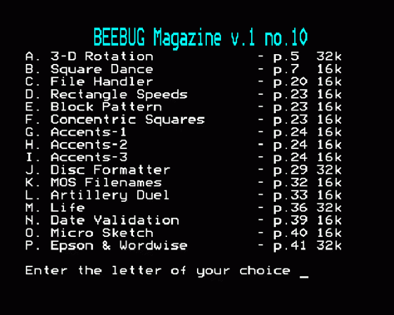 Beebug Volume 1 Number 10