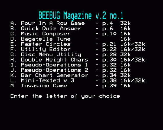 Beebug Volume 2 Number 1