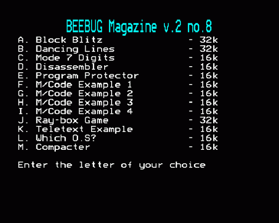 Beebug Volume 2 Number 8