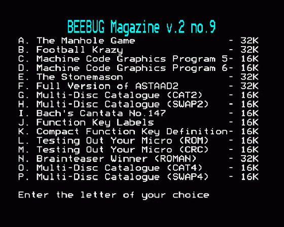 Beebug Volume 2 Number 9