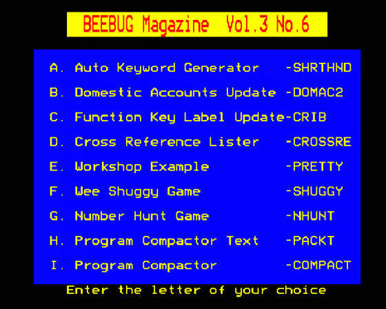 Beebug Volume 3 Number 6