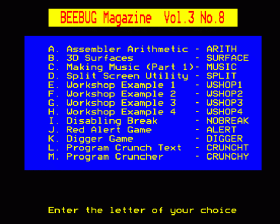 Beebug Volume 3 Number 8