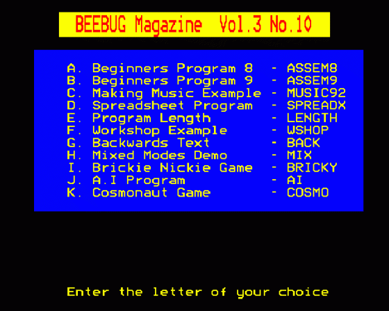 Beebug Volume 3 Number 10