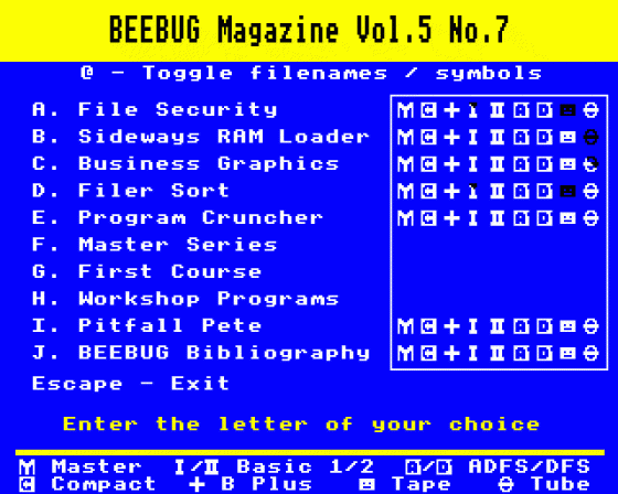 Beebug Volume 5 Number 7